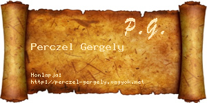 Perczel Gergely névjegykártya